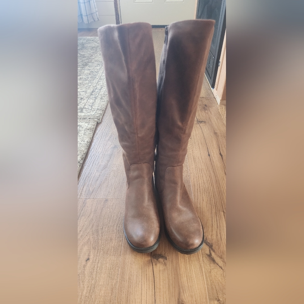 FINAL SALE Women's Over-the-Knee Tall Brown Riding Boots